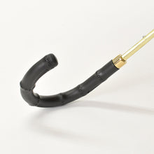 画像をギャラリービューアに読み込む, GUCCI グッチ 折りたたみ傘 アンブレラ GG柄 総柄 ポリエステル ウッド ベージュ ブラウン イタリア製 美品 中古 4b010120