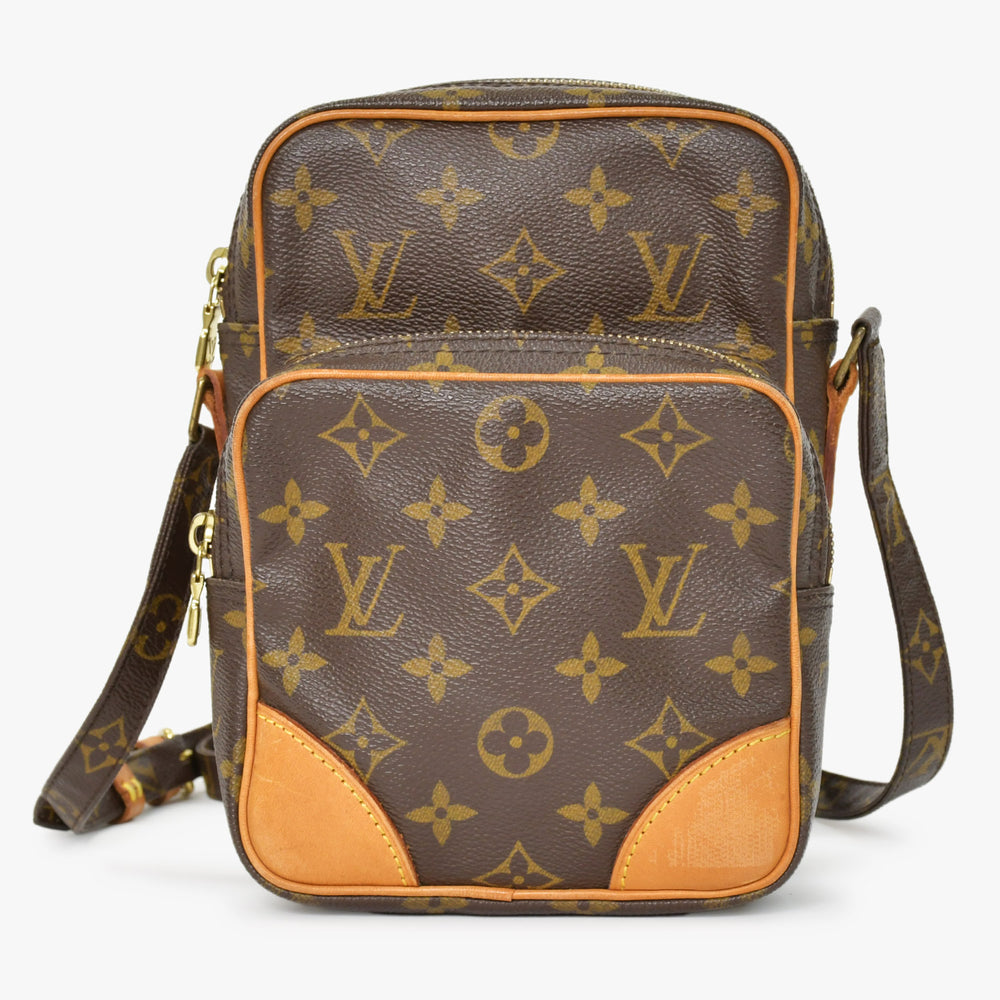 LOUIS VUITTON Amazon Shoulder Bag M45236 Monogram PVC Leather Brown Good Condition Used 4b010188