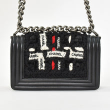 画像をギャラリービューアに読み込む, CHANEL シャネル ボーイシャネル20 チェーンショルダーバッグ A67085 23番台 ココマーク ツイード レザー ブラック 美品 中古 4b010203