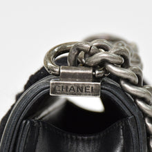 画像をギャラリービューアに読み込む, CHANEL シャネル ボーイシャネル20 チェーンショルダーバッグ A67085 23番台 ココマーク ツイード レザー ブラック 美品 中古 4b010203