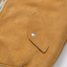 画像をギャラリービューアに読み込む, 極美品 PRADA プラダ シアリングボンバージャケット 58A086 1ZXR F036F レザー ムートン コニャク ブラウン シルバー 金具 サイズ 36 中古 4b010217