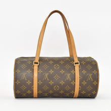 画像をギャラリービューアに読み込む, LOUIS VUITTON ルイヴィトン パピヨン30 ハンドバッグ M51385 筒型 モノグラムキャンバス ブラウン 美品 中古 4b010374