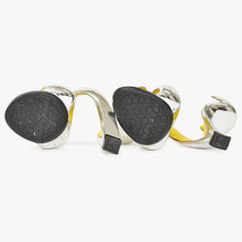 画像をギャラリービューアに読み込む, Julian Hakes ジュリアン ヘイクス モヒート サンダル ハイヒール サイズ36 ポリカーボネイト シルバー イエロー 良品 中古 4b010381