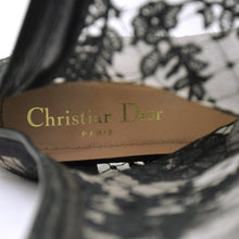 画像をギャラリービューアに読み込む, 新品同様 Christian Dior クリスチャンディオール レースアップ ロングブーツ MD0922 サイズ36 総柄レース ブラック 中古 4b010480