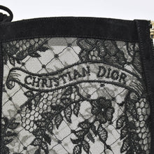 画像をギャラリービューアに読み込む, 新品同様 Christian Dior クリスチャンディオール レースアップ ロングブーツ MD0922 サイズ36 総柄レース ブラック 中古 4b010480