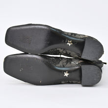 画像をギャラリービューアに読み込む, 新品同様 Christian Dior クリスチャンディオール レースアップ ロングブーツ MD0922 サイズ36 総柄レース ブラック 中古 4b010480