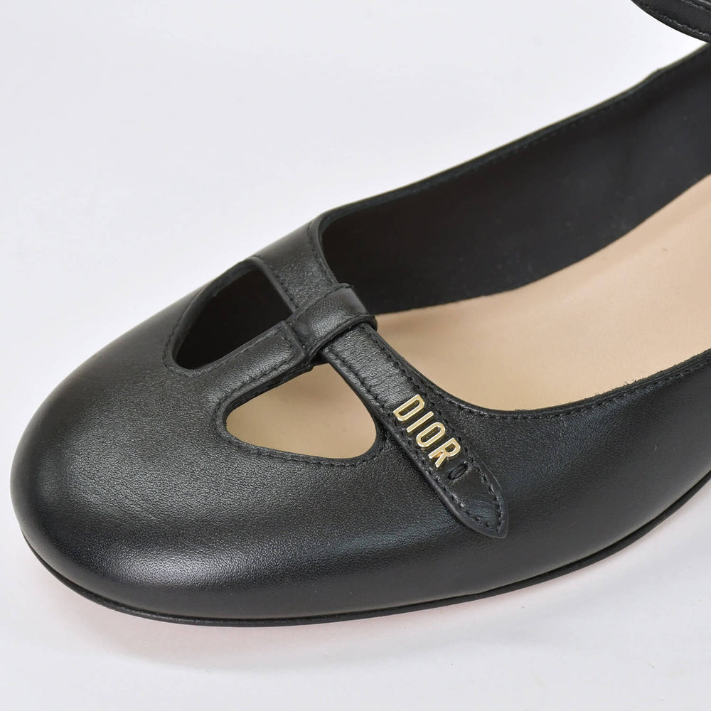 新品同様 Christian Dior クリスチャンディオール ボンテージ ストラップ ロングブーツ パンプス MD1222 サイズ38 ブラック 中古 4b010481
