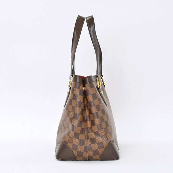 LOUIS VUITTON ルイヴィトン ハムステッドPM ハンドバッグ ブラウン N51205 ダミエ ゴールド金具 美品 中古 4b010734