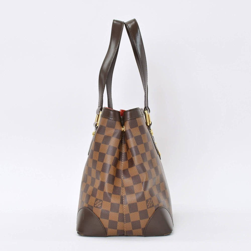 LOUIS VUITTON Hampstead PM Handbag Brown N51205 Damier Gold Hardware Good Condition Used 4b010734