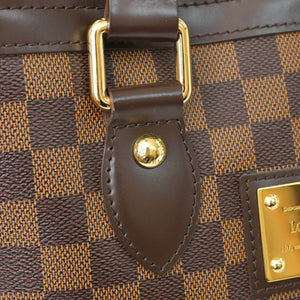 LOUIS VUITTON ルイヴィトン ハムステッドPM ハンドバッグ ブラウン N51205 ダミエ ゴールド金具 美品 中古 4b010734