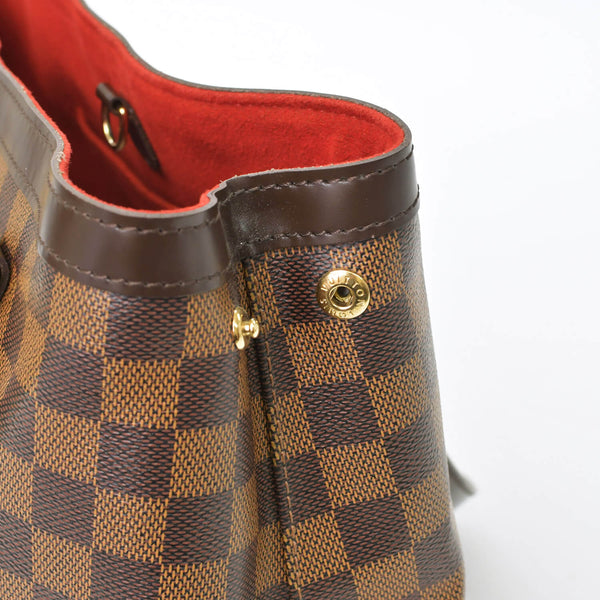 LOUIS VUITTON ルイヴィトン ハムステッドPM ハンドバッグ ブラウン N51205 ダミエ ゴールド金具 美品 中古 4b010734