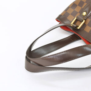 LOUIS VUITTON ルイヴィトン ハムステッドPM ハンドバッグ ブラウン N51205 ダミエ ゴールド金具 美品 中古 4b010734