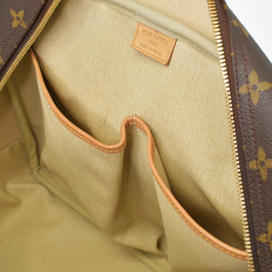 LOUIS VUITTON ルイヴィトン モノグラム ドーヴィル ハンドバッグ M47270 ブラウン ロゴ 鞄 良品 中古 4b010791