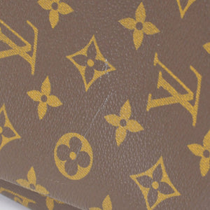 LOUIS VUITTON ルイヴィトン モノグラム ドーヴィル ハンドバッグ M47270 ブラウン ロゴ 鞄 良品 中古 4b010791