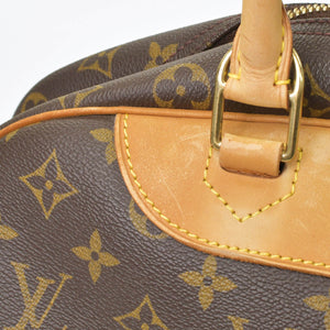 LOUIS VUITTON ルイヴィトン モノグラム ドーヴィル ハンドバッグ M47270 ブラウン ロゴ 鞄 良品 中古 4b010791