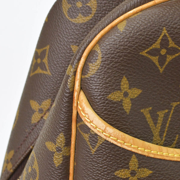 LOUIS VUITTON ルイヴィトン モノグラム ドーヴィル ハンドバッグ M47270 ブラウン ロゴ 鞄 良品 中古 4b010791