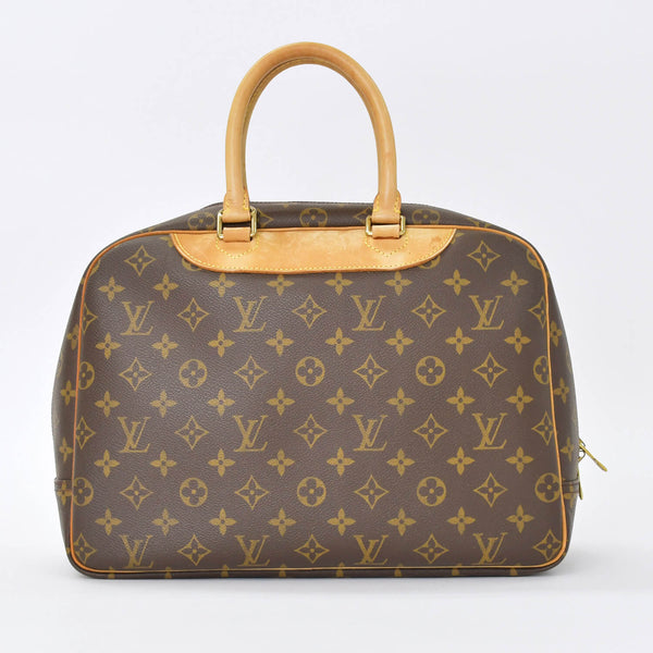 LOUIS VUITTON ルイヴィトン モノグラム ドーヴィル ハンドバッグ M47270 ブラウン ロゴ 鞄 良品 中古 4b010791