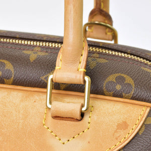LOUIS VUITTON ルイヴィトン モノグラム ドーヴィル ハンドバッグ M47270 ブラウン ロゴ 鞄 良品 中古 4b010791