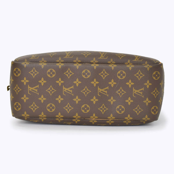 LOUIS VUITTON ルイヴィトン モノグラム ドーヴィル ハンドバッグ M47270 ブラウン ロゴ 鞄 良品 中古 4b010791