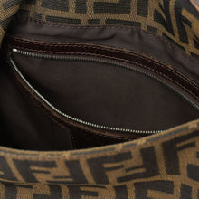 画像をギャラリービューアに読み込む, [USED/中古]FENDI フェンディ ハンドバッグ ハンドバッグ ブラウン レザー キャンバス 2211 26923 089　 シルバー金具 Bランク 中古 4b010826