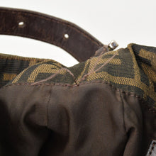 画像をギャラリービューアに読み込む, [USED/中古]FENDI フェンディ ハンドバッグ ハンドバッグ ブラウン レザー キャンバス 2211 26923 089　 シルバー金具 Bランク 中古 4b010826