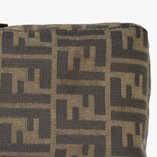 画像をギャラリービューアに読み込む, [USED/中古]FENDI フェンディ ハンドバッグ ハンドバッグ ブラウン レザー キャンバス 2211 26923 089　 シルバー金具 Bランク 中古 4b010826