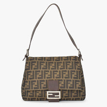 画像をギャラリービューアに読み込む, [USED/中古]FENDI フェンディ ハンドバッグ ハンドバッグ ブラウン レザー キャンバス 2211 26923 089　 シルバー金具 Bランク 中古 4b010826