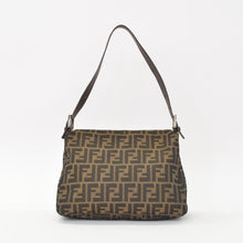画像をギャラリービューアに読み込む, [USED/中古]FENDI フェンディ ハンドバッグ ハンドバッグ ブラウン レザー キャンバス 2211 26923 089　 シルバー金具 Bランク 中古 4b010826