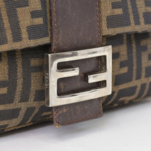 画像をギャラリービューアに読み込む, [USED/中古]FENDI フェンディ ハンドバッグ ハンドバッグ ブラウン レザー キャンバス 2211 26923 089　 シルバー金具 Bランク 中古 4b010826