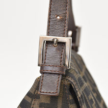 画像をギャラリービューアに読み込む, [USED/中古]FENDI フェンディ ハンドバッグ ハンドバッグ ブラウン レザー キャンバス 2211 26923 089　 シルバー金具 Bランク 中古 4b010826