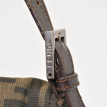 画像をギャラリービューアに読み込む, [USED/中古]FENDI フェンディ ハンドバッグ ハンドバッグ ブラウン レザー キャンバス 2211 26923 089　 シルバー金具 Bランク 中古 4b010826