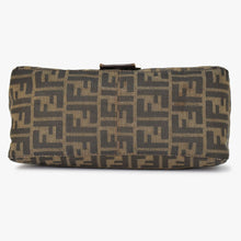 画像をギャラリービューアに読み込む, [USED/中古]FENDI フェンディ ハンドバッグ ハンドバッグ ブラウン レザー キャンバス 2211 26923 089　 シルバー金具 Bランク 中古 4b010826