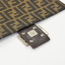 画像をギャラリービューアに読み込む, [USED/中古]FENDI フェンディ ハンドバッグ ハンドバッグ ブラウン レザー キャンバス 2211 26923 089　 シルバー金具 Bランク 中古 4b010826