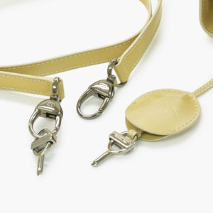 CHRISTIAN DIOR クリスチャンディオール マリスパール 2WAYバッグ ハンドバッグ ショルダーバッグ ベージュ シルバー金具 美品 中古 4b010830