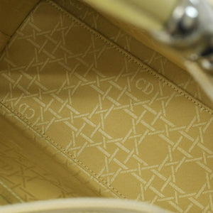CHRISTIAN DIOR クリスチャンディオール マリスパール 2WAYバッグ ハンドバッグ ショルダーバッグ ベージュ シルバー金具 美品 中古 4b010830