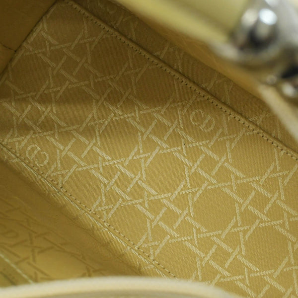 CHRISTIAN DIOR クリスチャンディオール マリスパール 2WAYバッグ ハンドバッグ ショルダーバッグ ベージュ シルバー金具 美品 中古 4b010830