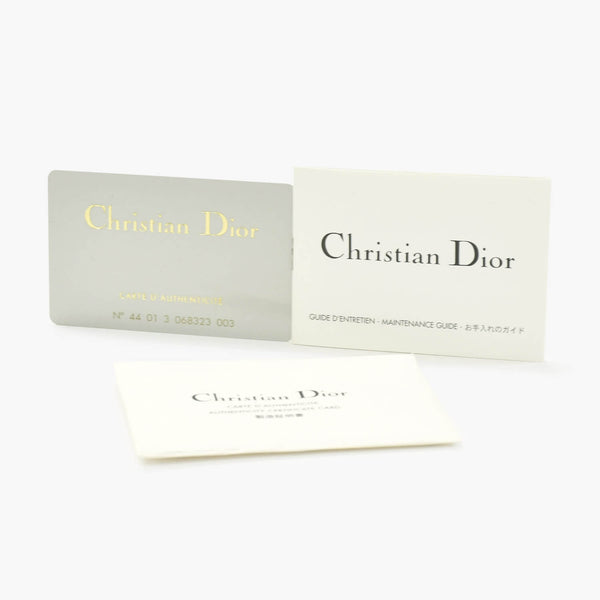 CHRISTIAN DIOR クリスチャンディオール マリスパール 2WAYバッグ ハンドバッグ ショルダーバッグ ベージュ シルバー金具 美品 中古 4b010830