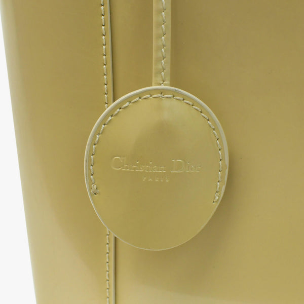 CHRISTIAN DIOR クリスチャンディオール マリスパール 2WAYバッグ ハンドバッグ ショルダーバッグ ベージュ シルバー金具 美品 中古 4b010830
