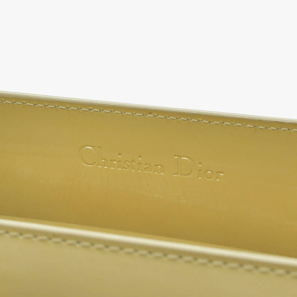 CHRISTIAN DIOR クリスチャンディオール マリスパール 2WAYバッグ ハンドバッグ ショルダーバッグ ベージュ シルバー金具 美品 中古 4b010830