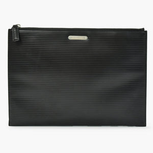 SAINT LAURENT サンローラン クラッチバッグ TGR462361-0517 レザー ブラック シルバー金具 美品 中古 4b010843
