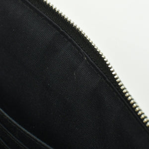 SAINT LAURENT サンローラン クラッチバッグ TGR462361-0517 レザー ブラック シルバー金具 美品 中古 4b010843