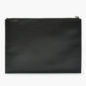 SAINT LAURENT サンローラン クラッチバッグ TGR462361-0517 レザー ブラック シルバー金具 美品 中古 4b010843