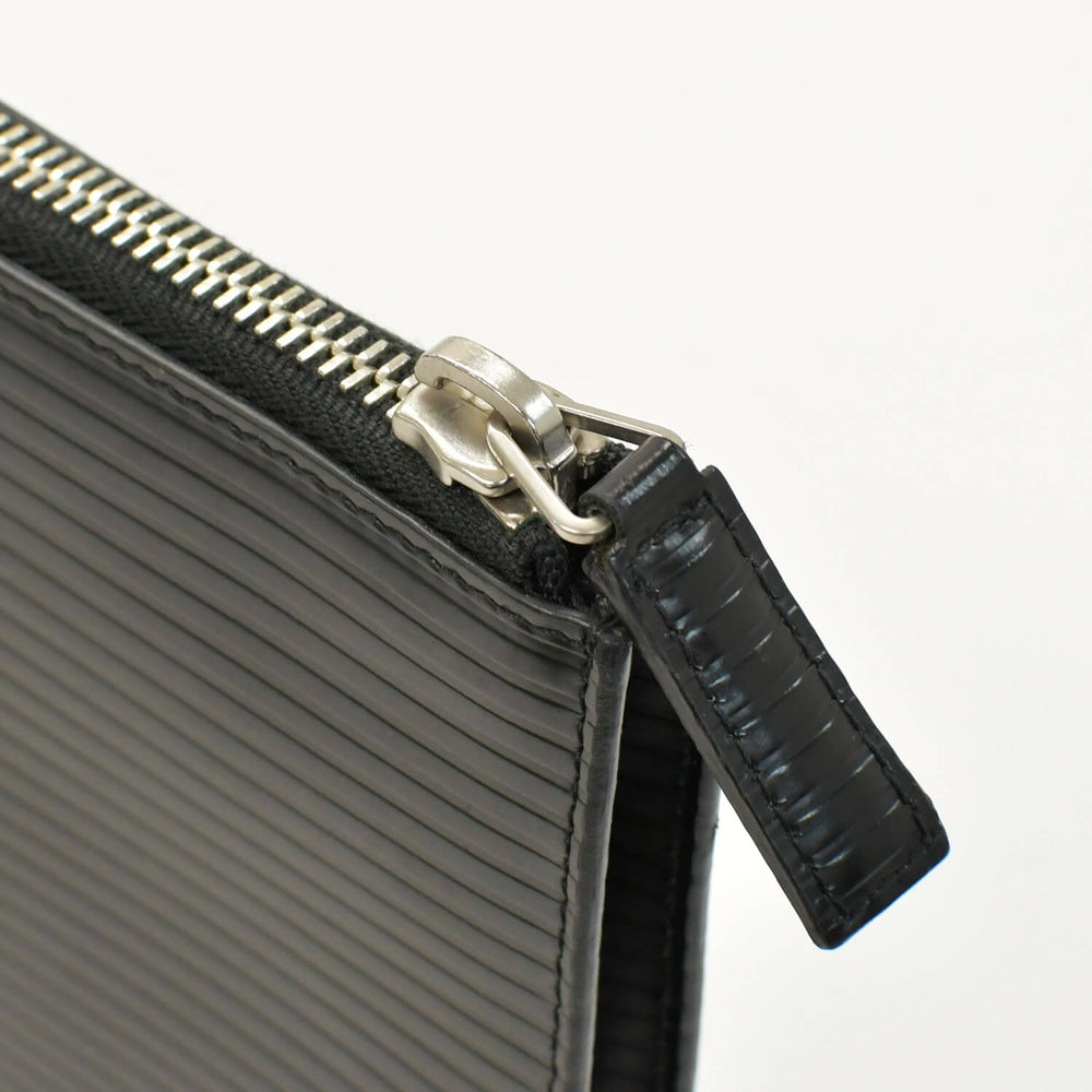 SAINT LAURENT Saint Laurent Clutch Bag TGR462361-0517 Leather Black Silver Hardware Good Condition Used 4b010843