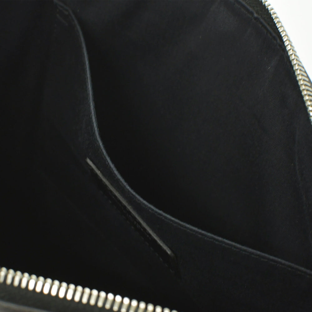 SAINT LAURENT サンローラン クラッチバッグ TGR462361-0517 レザー ブラック シルバー金具 美品 中古 4b010843