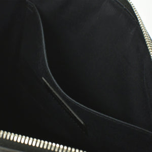SAINT LAURENT サンローラン クラッチバッグ TGR462361-0517 レザー ブラック シルバー金具 美品 中古 4b010843