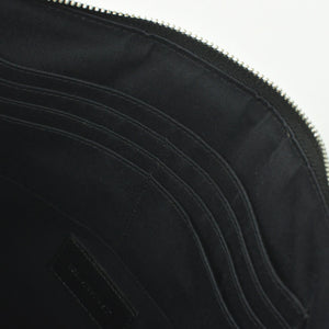 SAINT LAURENT サンローラン クラッチバッグ TGR462361-0517 レザー ブラック シルバー金具 美品 中古 4b010843