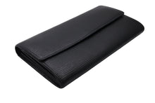 画像をギャラリービューアに読み込む, LOUIS VUITTON ルイヴィトン ポルトフォイユ サラ 長財布 M63742 エピレザー イニシャル K ブラック シルバー金具 美品 中古 4b010899
