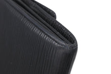 画像をギャラリービューアに読み込む, LOUIS VUITTON ルイヴィトン ポルトフォイユ サラ 長財布 M63742 エピレザー イニシャル K ブラック シルバー金具 美品 中古 4b010899