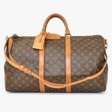 Load image into Gallery viewer, LOUIS VUITTON ルイヴィトン キーポル バンドリエール50 ボストンバッグ M41416 モノグラム PVC レザー 美品 中古 4b010822