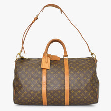 Load image into Gallery viewer, LOUIS VUITTON ルイヴィトン キーポル バンドリエール50 ボストンバッグ M41416 モノグラム PVC レザー 美品 中古 4b010822